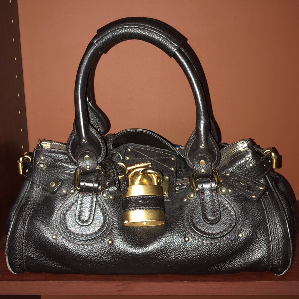 Chloe Brown Leather Paddington W /Lock&Key!